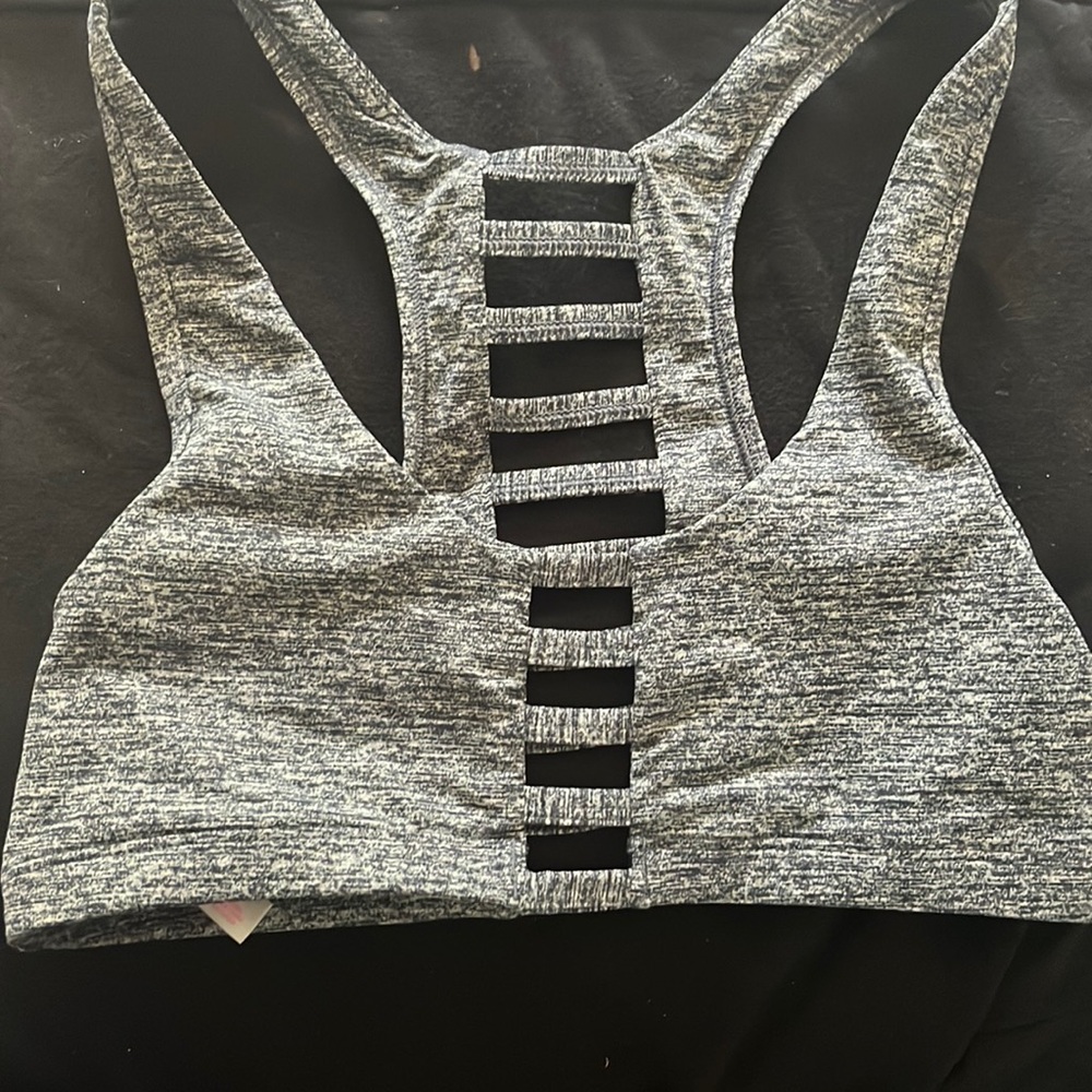 Pink sports bra